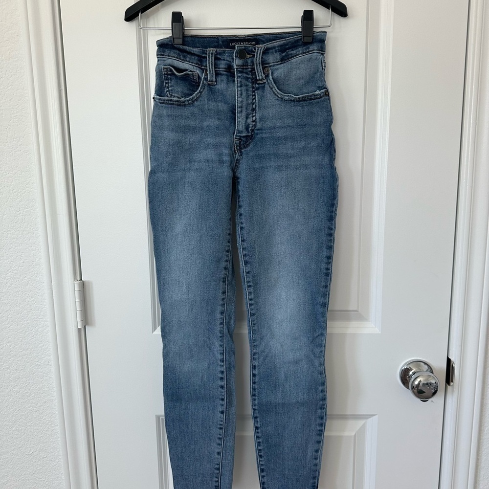 Lucky Brand Women's High Rise Bridgette Skinny Blue Jeans